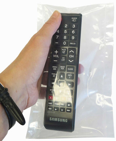 PanSaver Sanitary Disposable TV Remote Cover with Secure Tape Closure, 4 x 9.5 inch - 100 count per pack -- 10 packs per case