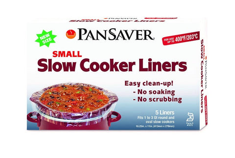 Pansaver Small Slow Cooker Liner, 5 count per pack -- 18 per case