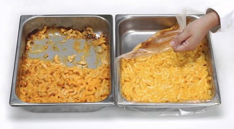 M and Q Packaging Corp PanSaver Eco Medium and Deep Half Pan Liner, 34 x 14 inch -- 100 per case.