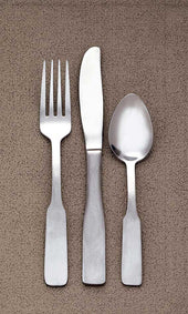 World Tableware Inc Colony Solid Handle Dinner Knife Fluted Blade -- 12 per case.