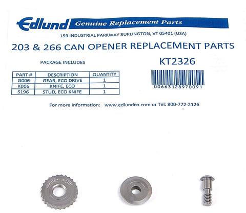 Edlund Knife and Gear Replacement Kit
