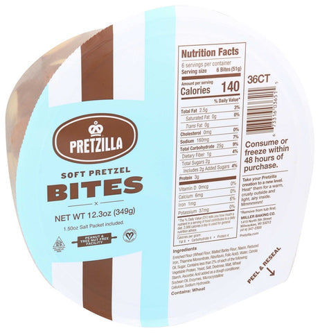 Pretzilla Soft Pretzel Bites , 12.3 Ounce Tub -- 8 per case