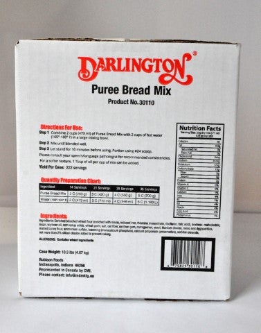 Darlington Biscuit Pureed Bread Roll Mix, 10.3 Pound -- 1 Case