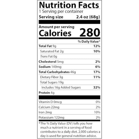 Appleways Soft Baked Chocolate Chip Oatmeal Bar, 2.4 Ounces -- 160 per case