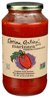 Cucina Antica Garlic Marinara Sauce, 32 Ounce -- 12 per case.