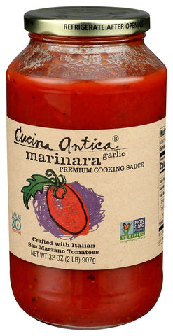 Cucina Antica Garlic Marinara Sauce, 32 Ounce -- 12 per case.