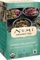 Numi Organic Numis Collection Assortment Tea, 16 tea bags per pack -- 6 per case.