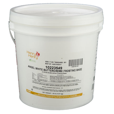 Henry and Henry Angel White Fudge Icing Base, 30 Pound.