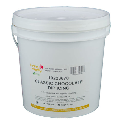 Henry and Henry Classic Chocolate Dipping Icing, 45 Pound.
