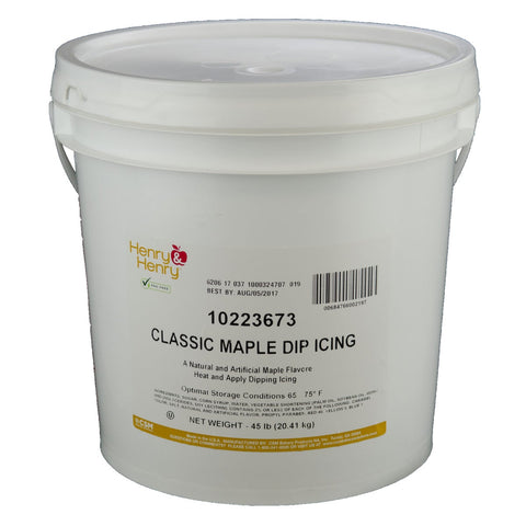 Henry and Henry Classic Maple Dip Icing, 45 Pound.