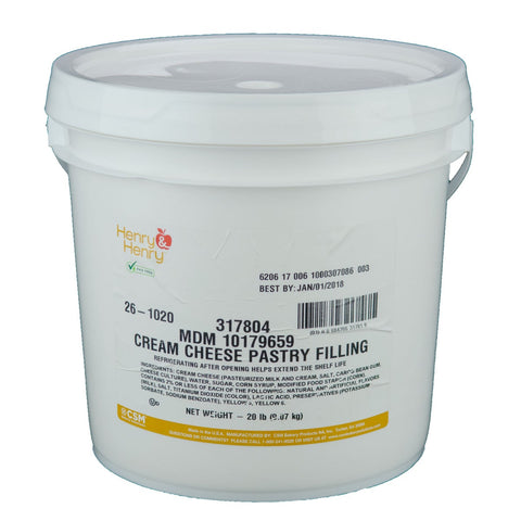 Henry and Henry Cream Cheese Pastry Filling, 20 Pound.