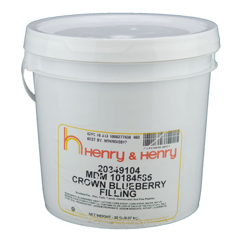 Henry and Henry Crown Blueberry Filling, 20 Pound.