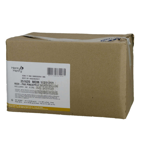 Henry and Henry Redi Pak Pineapple Filling, 2 Pound -- 12 per case.