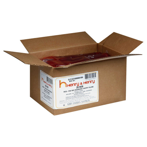 Henry and Henry Redi Pak Red Raspberry Filling, 2 Pound -- 12 per case.
