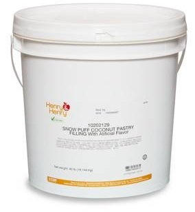 Henry and Henry Snow Puff Coconut Pastry Filling, 40 Pound