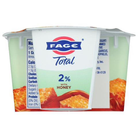 Fage Total Honey 2 Percent Greek Yogurt, 5.3 Ounce -- 12 per case.