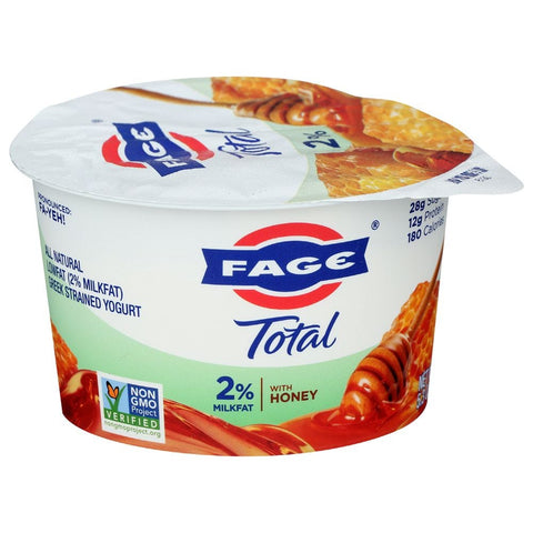 Fage Total Honey 2 Percent Greek Yogurt, 5.3 Ounce -- 12 per case.