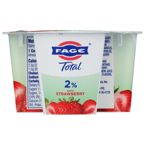 Fage Total Strawberry 2 Percent Greek Yogurt, 5.3 Ounce -- 12 per case.
