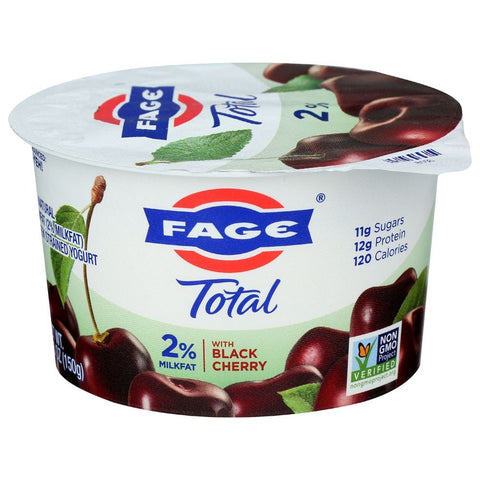 Fage Total Cherry 2 Percent Greek Yogurt, 5.3 Ounce -- 12 per case.