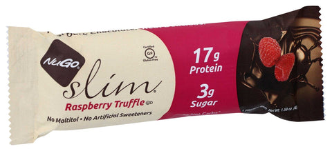 Nugo Slim Raspberry Truffle Nutrition Bar, 1.59 Ounce -- 12 per case.