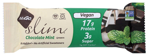 Nugo Slim Chocolate Mint Protein Bar, 1.59 Ounce -- 12 per case