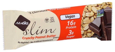 Nugo Slim Crunchy Peanut Butter Nutrition Bar, 1.59 Ounce -- 12 per case.