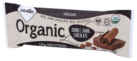 Nugo Organic Double Dark Chocolate Nutrition Bar, 5 Gram -- 12 per case.