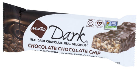 Nugo Nutrition Dark Chocolate Chip Bar, 50 Gram -- 12 per case.