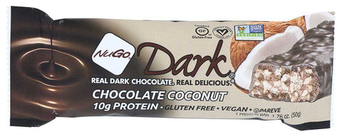 Nugo Dark Chocolate Coconut Nutrition Bar, 1.76 Ounce -- 12 per case.