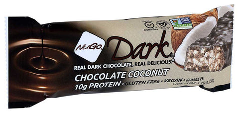 Nugo Dark Chocolate Coconut Nutrition Bar, 1.76 Ounce -- 12 per case.
