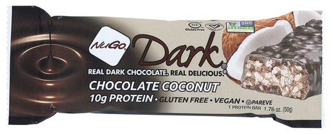 Nugo Dark Chocolate Coconut Nutrition Bar, 1.76 Ounce -- 12 per case.