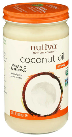 Nutiva Organic Refined Coconut Oil, 23 Fluid Ounce -- 6 per case.
