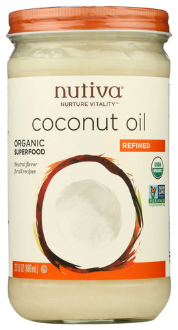 Nutiva Organic Refined Coconut Oil, 23 Fluid Ounce -- 6 per case.