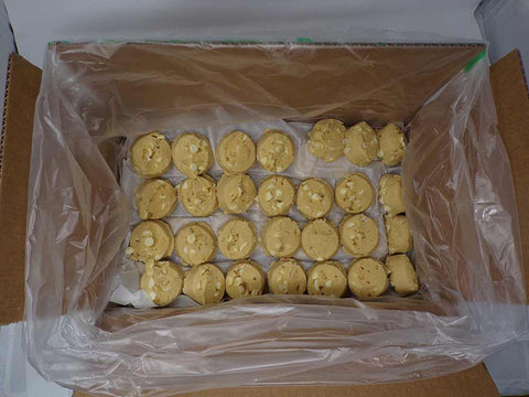 Aphrodite Divine Confections Macadamia Nut White Chocolate Cookie Dough, 2 Ounce -- 84 per case