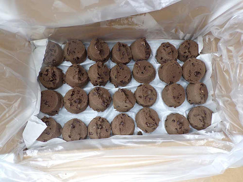 Aphrodite Divine Confections Double Chocolate Chip Cookie Dough Puck, 2 Ounce -- 84 per case