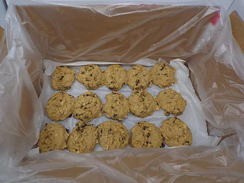Aphrodite Divine Confections Oatmeal Raisin Cookie Dough Puck, 2.5 Ounce -- 60 per case