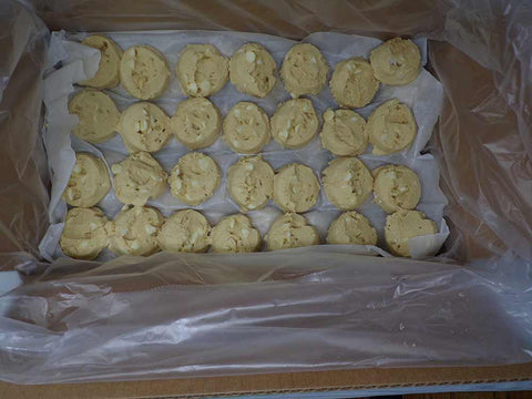 Aphrodite Divine Confections Macadamia White Chocolate Cookie Dough, 1.4 Ounce -- 112 per case