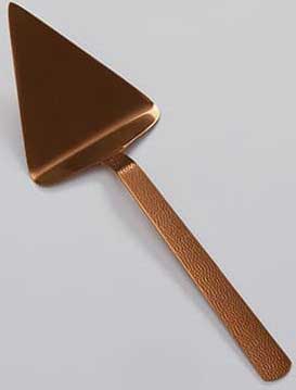 American Metalcraft Vintage Bronze Hammered Pie Server, 12 1/4 inch Length