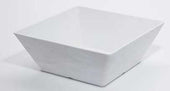 American Metalcraft Faux Slate Collection White Melamine Square Serving Bowl, 208 Ounce