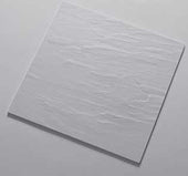 American Metalcraft Faux Slate Collection White Melamine Serving Platter, 14 1/2 inch Square. X 1/4 inch Height