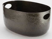 American Metalcraft Black Hammered Aluminum Beverage Tub, 10 Quart