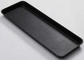 American Metalcraft Melamine Black Rectangular Market Tray, 270 Ounce Capacity