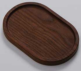 American Metalcraft Rimmed Oval Ash Wood Serving Board, 9 inch Length