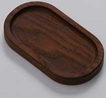 American Metalcraft Rimmed Oval Ash Wood Serving Board, 7 inch Length