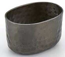 American Metalcraft Black Hammered Aluminum Sugar Packet Holder, 6 Ounce