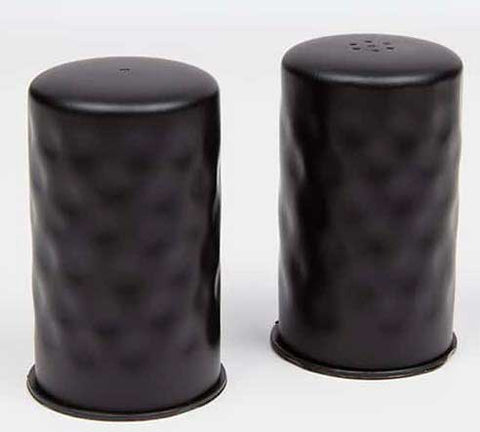 American Metalcraft Black Hammered Salt and Pepper Shaker Set, 2 Ounce -- 1 set