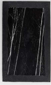American Metalcraft Black with Black Dual Tone Marble Melamine Rectangular Serving Platter, 21 3/8 inch Length