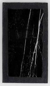 American Metalcraft Black with Black Dual Tone Marble Melamine Rectangular Serving Platter, 14 1/2 inch Length