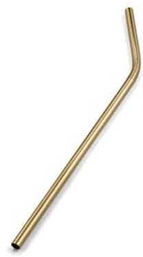 American Metalcraft Gold Stainless Steel Bended Straw, 8 inch Long -- 12 per case