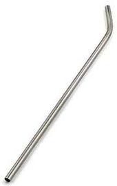 American Metalcraft Silver Stainless Steel Bended Straw, 10 inch Long -- 12 per case